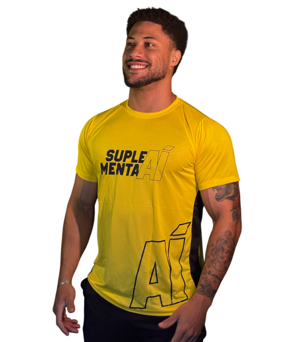 CAMISETA SUPLEMENTA AÍ AMARELA