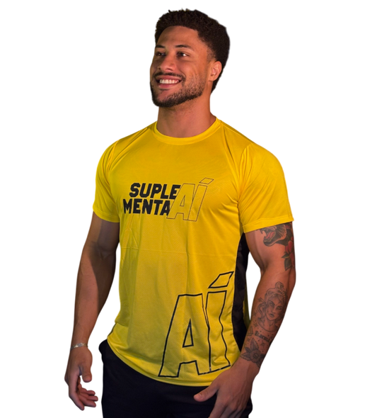 CAMISETA SUPLEMENTA AÍ AMARELA