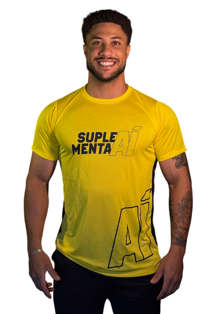 CAMISETA SUPLEMENTA AÍ AMARELA