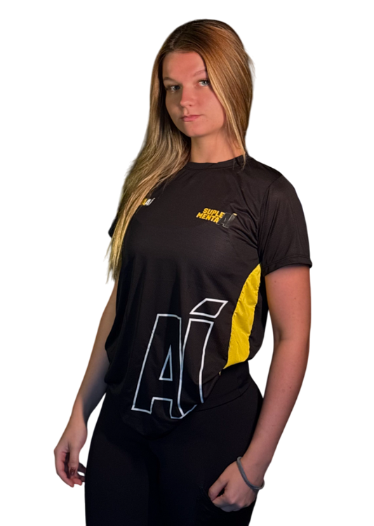 CAMISETA SUPLEMENTA AÍ + ATIVA AÍ PRETA