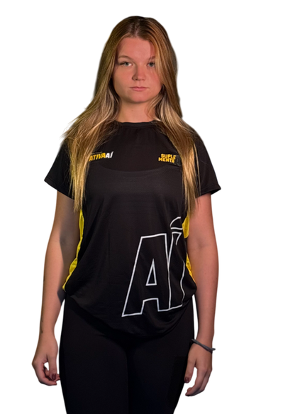 CAMISETA SUPLEMENTA AÍ + ATIVA AÍ PRETA