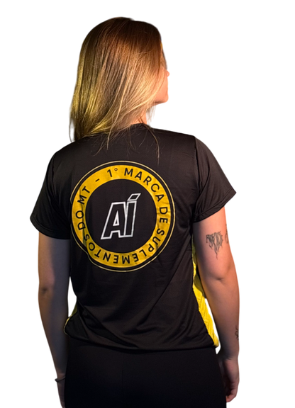 CAMISETA SUPLEMENTA AÍ + ATIVA AÍ PRETA