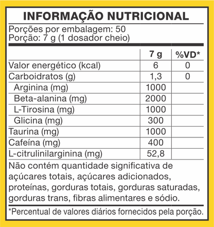 PRÉ TREINO ATIVA AÍ 350G - ABACAXI COM HORTELÃ