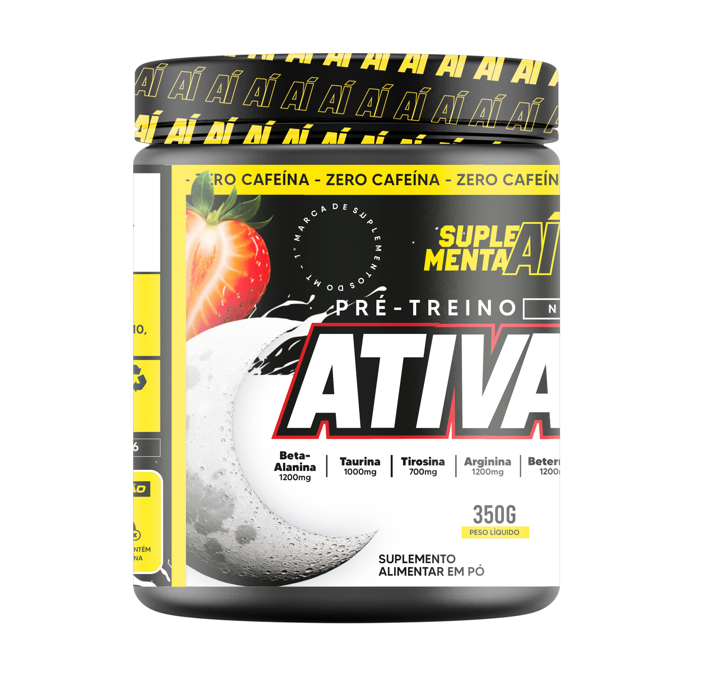 ATIVA AÍ ZERO CAFEÍNA 350G - MORANGO
